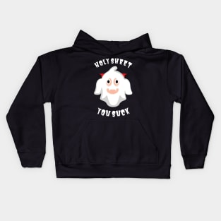 Holy Sheet You Suck Ghost Halloween Pun Kids Hoodie